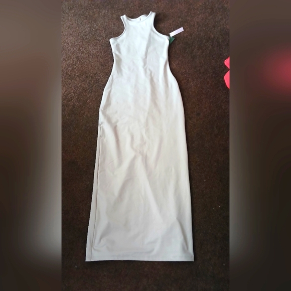 TAN COLOR BUTTER SOFT t Dress - Picture 1 of 4